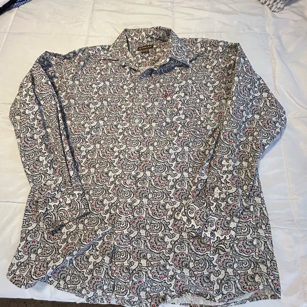 Ariat Black and White Casual Button Down Shirt